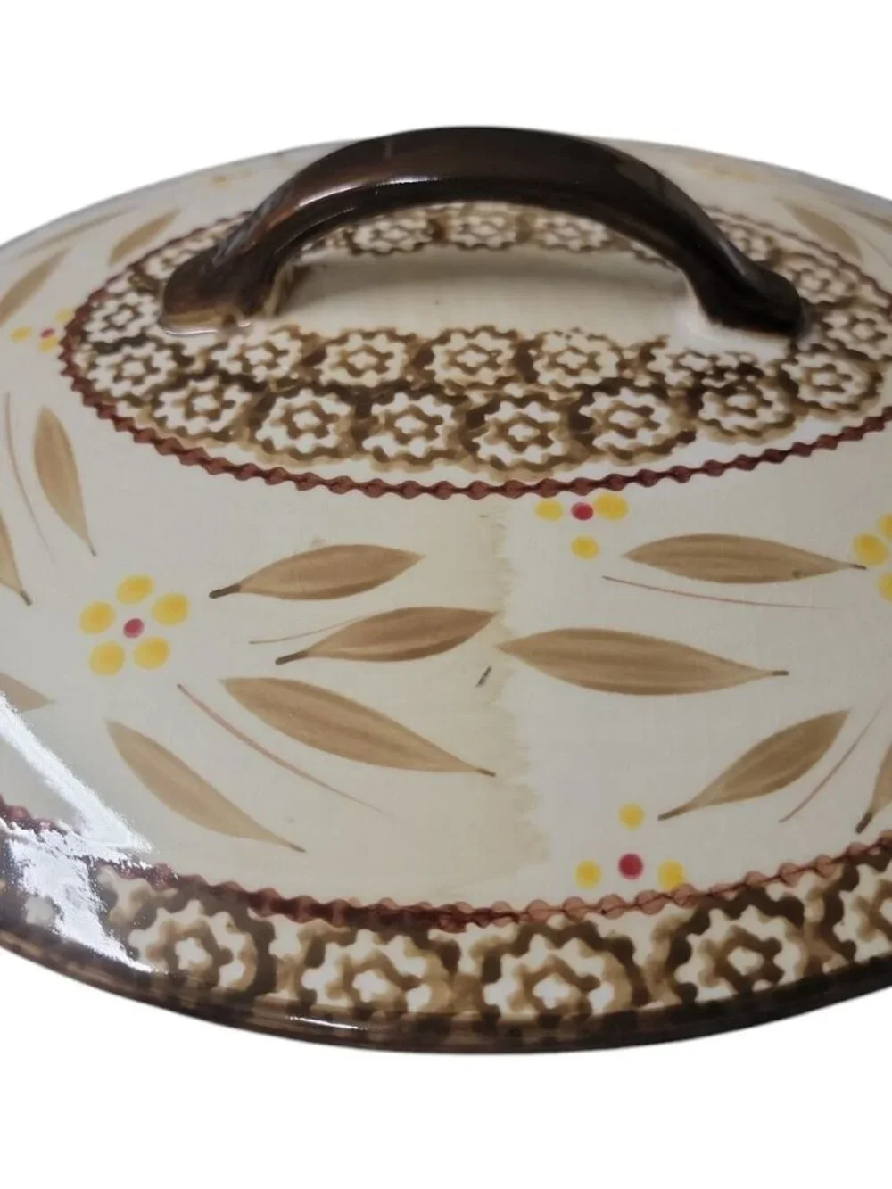 Temptations By Tara Old World Baking Dish Brown Hen w/Lid & Rack 2.5qt KFI722033